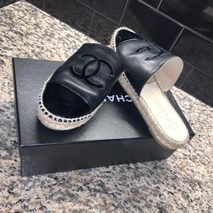 Authentic Chanel Espadrilles - barely worn